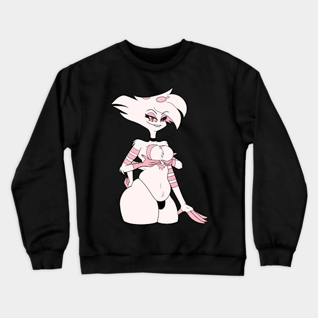 Pin Up Angel Dust Crewneck Sweatshirt by Dango's Merch